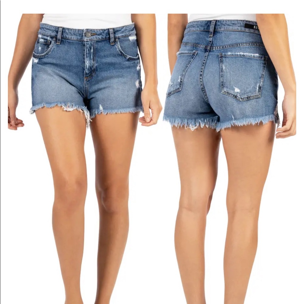 KUT From The Kloth Jane High Rise denim shorts